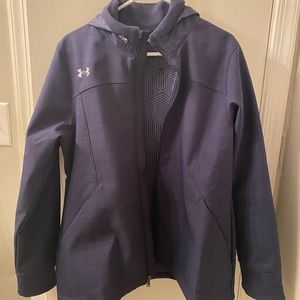 Under armour men or women’s cold gear jacket. Size L Navy blue